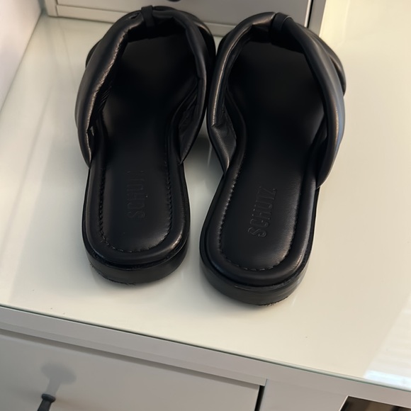 SCHUTZ Fairy Leather Slide Sandals - Picture 8 of 10